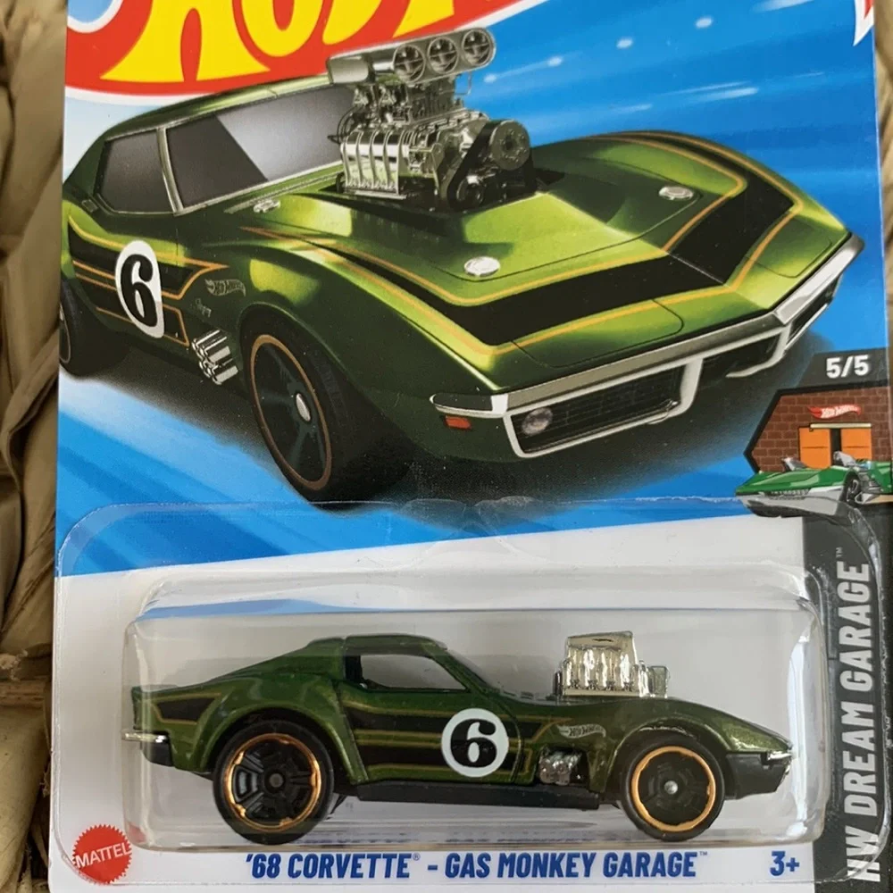 1968 Corvette Gas Monkey Garage Hot Wheels Chevy Chevrolet Green 68 Race Car 🆕